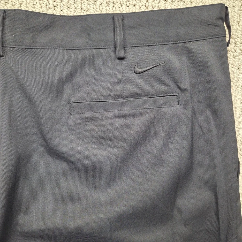 Nike‎ Golf Dri-FIT Flat Front Tech Pants 319685-010 Black Mens 38x32